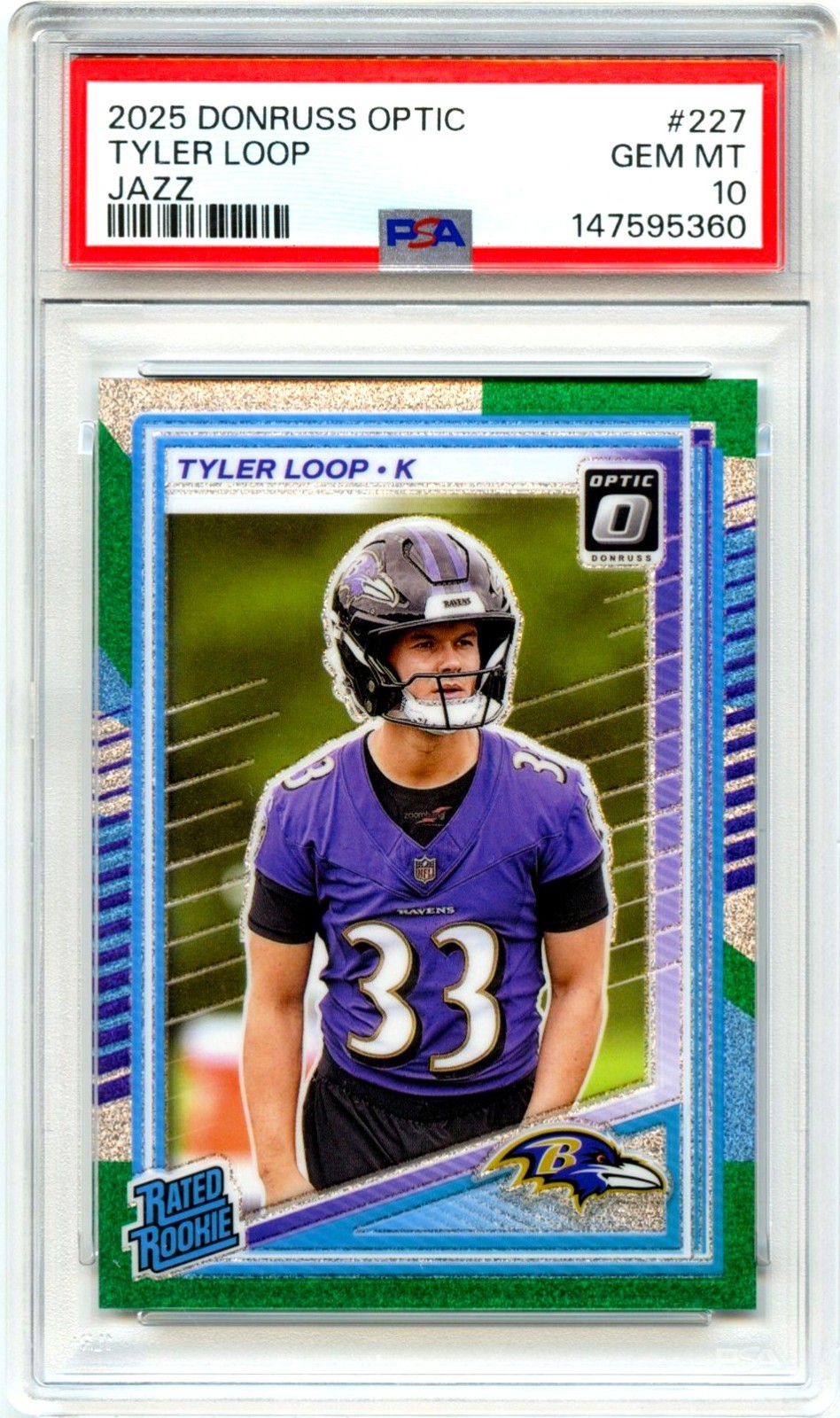 Tyler Loop Panini Donruss Optic #227 Jazz