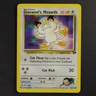 Giovanni's Meowth 74/132 Gym Challenge Pokemon TCG Common/Uncommon VG Condition