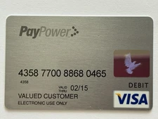 Pay Power Visa Debit Card▪️Not A Credit Card▪️Exp 02/2015▪️Collectible▪️Metabank