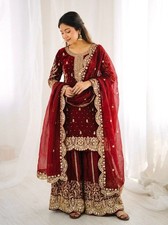 Pakistani Salwar Kameez Ready To Wear Suit Wedding Party Bollywood Eid Dress New