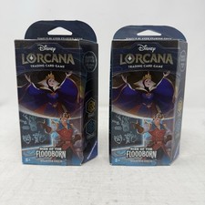 Disney Lorcana Rise of the Floodborn Starter Deck Set of 2 Brand New Sealed