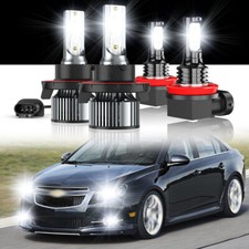 For Chevy Cruze 2011-2015 4x LED Headlight Hi...