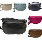 ITALY Leather XL Bag Waist Bag Crossbody Fanny Pack Satchel Unisex