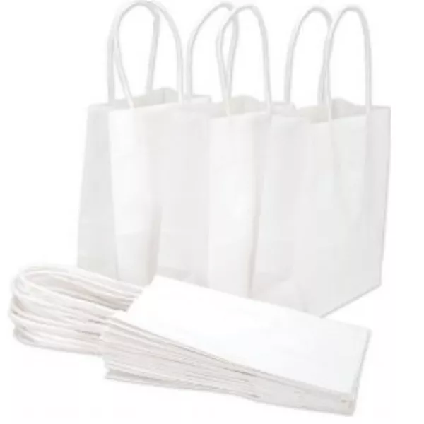White Extra Small - Birthday Party Gift Bags / Paper Loot Goody