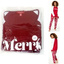 Family PJs Womens Pajama Set Merry Snowflake Choose Size New