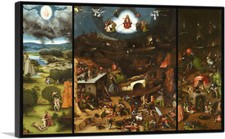 Impresión artística en lienzo de El Juicio Final 1482 de Hieronymus Bosch