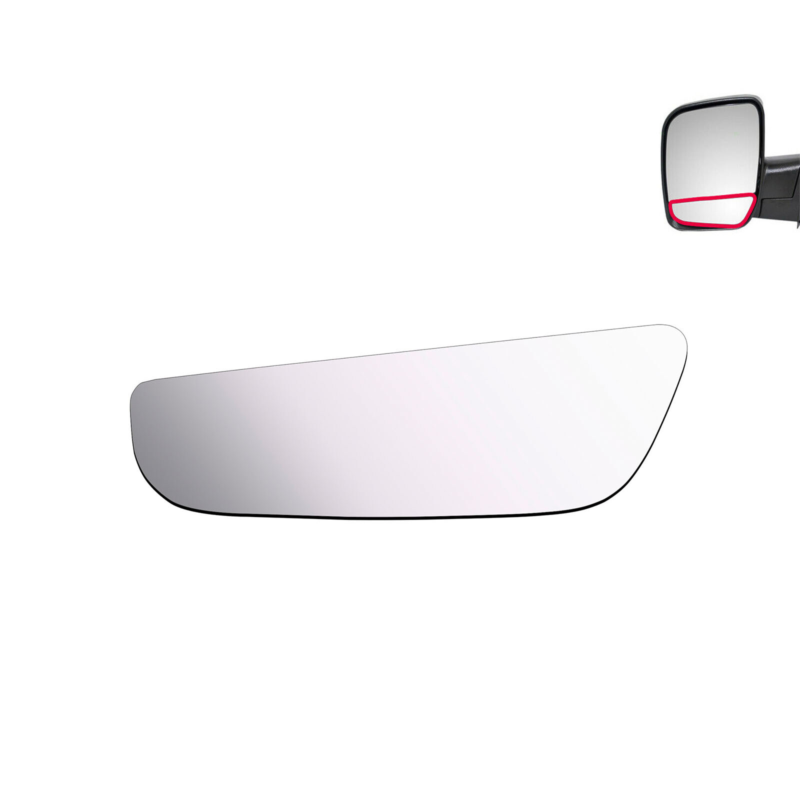 2004-2014 Ford E-Series Econoline Driver Side Left Convex Lower Mirror Glass
