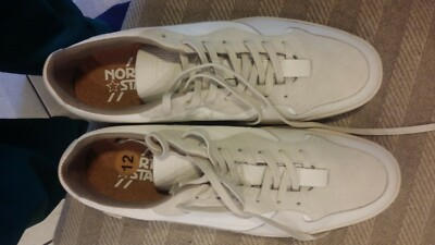 #ad #ad NORTH START MEN BEIGE LEATHER SNEAKER SHOES SZ 12 M $149 $69.00