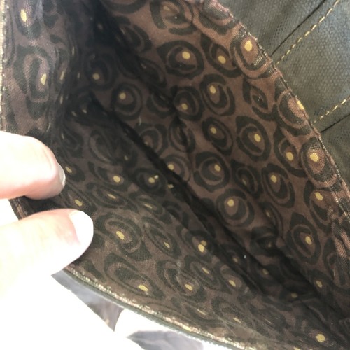 Fossil Brown Canvas Shoulder / Crossbody Bag (B) - Picture 7 of 11