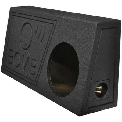 Qpower QBTRUCK110V Single 10'' Truck Ported SPL Empty Woofer Box w/ Bed Liner