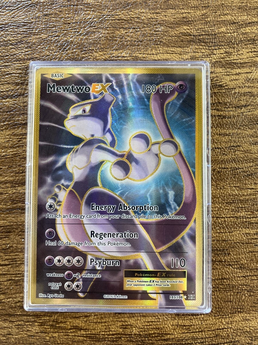 Mewtwo EX 103/108 XY Evolutions Full Art Ultra Rare Pokemon Card