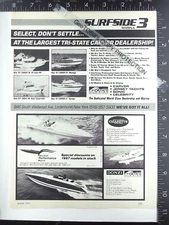 1987 AD for Bay East Performance Marine Cigarette 38 Donzi Z-33 boat power speed