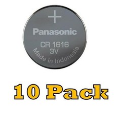 10 x SUPER FRESH Panasonic ECR1616 CR1616 Lithium Battery 3V Coin Cell Exp. 2027