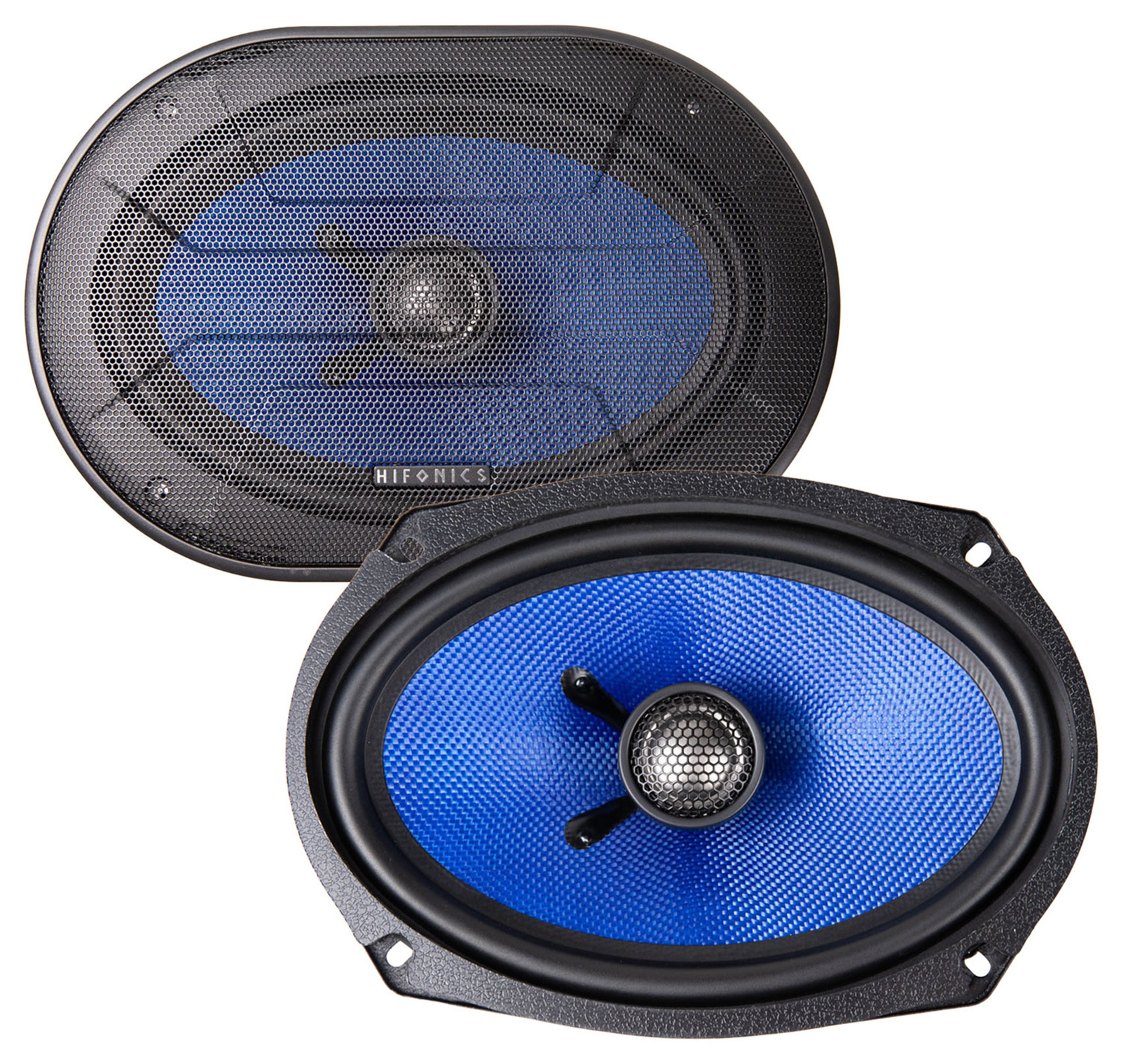 4 Двухполосные коаксиальные автомобильные стереодинамики Hifonics HCC69CX 6x9 мощностью 150 Вт