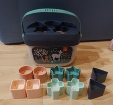 Fisher-Price Stacking Toy Baby  s First Blocks Set of 10 Shapes for Sorting Play