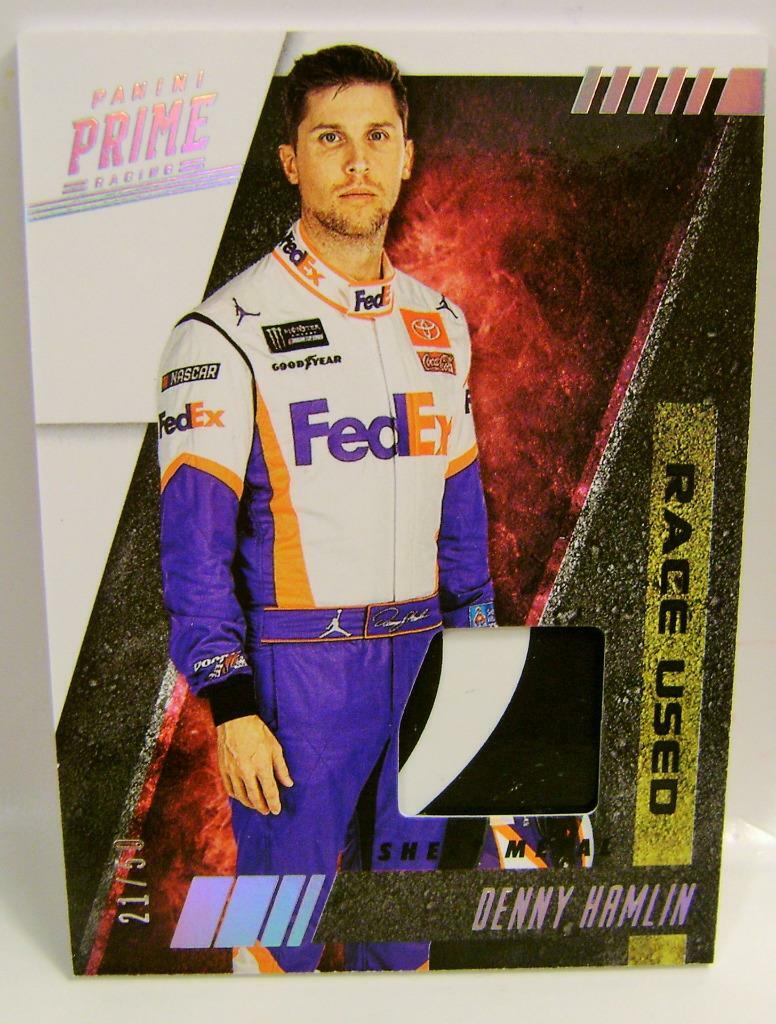 Fedex Racing DENNY HAMLIN /50 FEDEX RACE USED SHEETMETAL NASCAR PANINI PRIME RACING ...