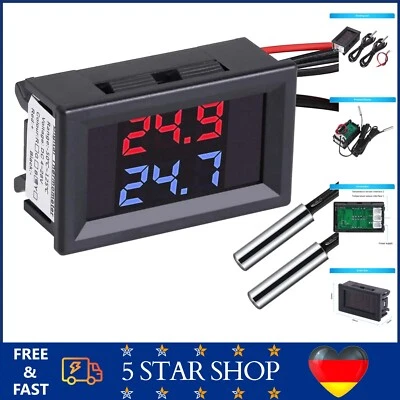 Dual Display Digital Thermometer mit Wasserdichtem NTC Fühler