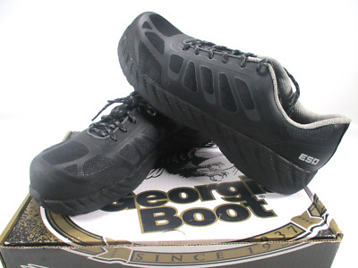 Georgia Boot ReFLX Shoes Men s 11.5 Black Composite Toe Work Slip Resistant NEW