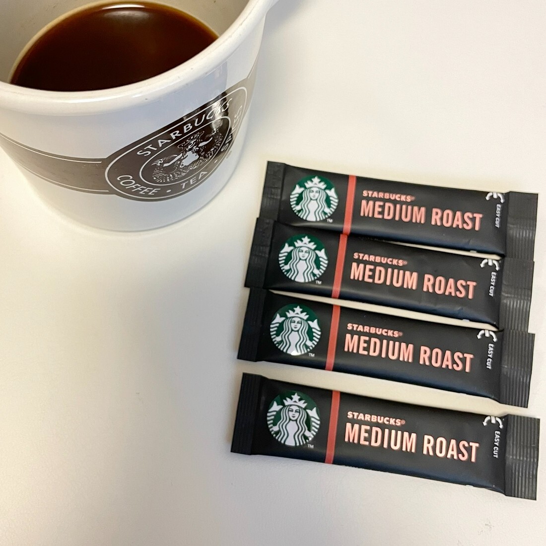 Microground Starbucks Instant Coffee Medium Roast Sticks 4COUNT