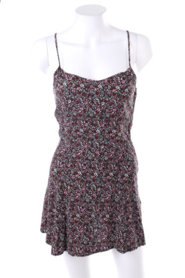 H&M DIVIDED Kleid Mini A-Linie Blumen D 36 multicolor