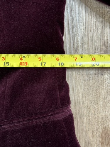Indochino Custom Burgunder Samt Herren Blazer Jacke 42 regulärer Sportmantel - Bild 13 von 13