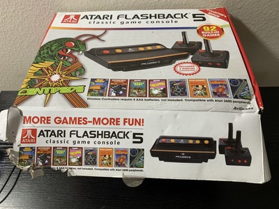 Atari Flashback 5 Video Game Console Plus 2 Controllers & Box - Tested Working