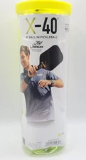 Franklin 3 Pack Pickleballs X-40 Outdoor Optic NEW Tube