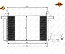 Condenser, Air Conditioning Easy Fit NRF 35495 for Fiat Stilo