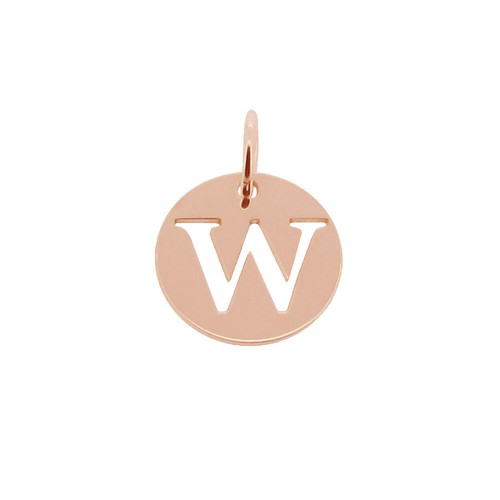 Dije disco dije enchapado en oro rosa de 9 quilates personalizado cualquier letra inicial de regalo - Imagen 27 de 30