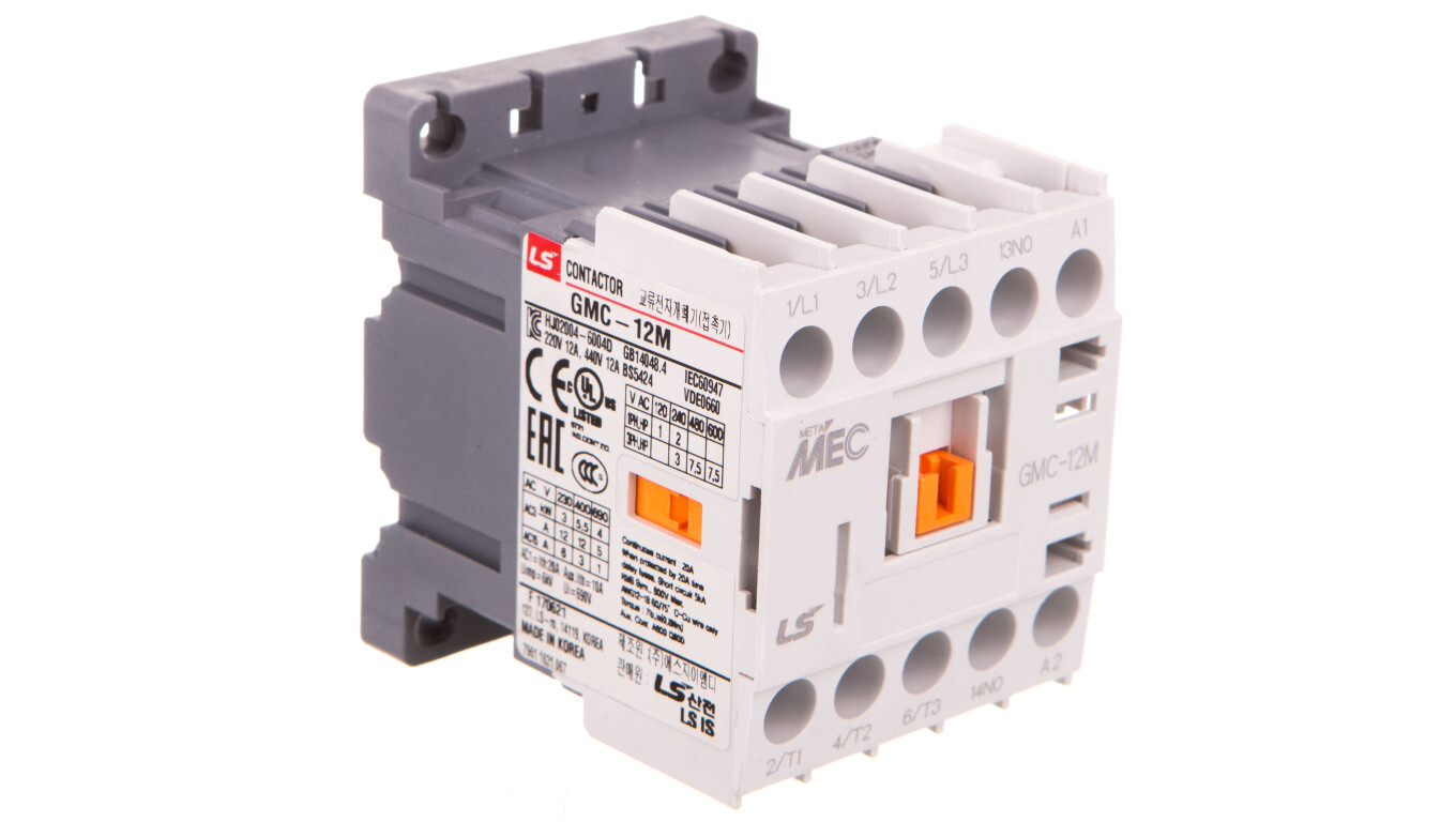 Miniature contactor 12A 3P 1 NO 230V AC GMC-12M 230V AC /T2UK
