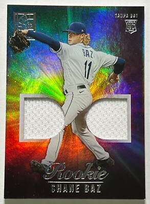 2022 Panini Capstone Rookie Dual Materials #RDM-SB * SHANE BAZ * Rays *