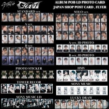STRAY KIDS JAPAN GIANT ALBUM POB LUCKY DRAW PHOTO CARD OFFICIAL TR HMV SONY