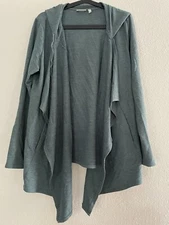 LOGO Lounge Drape Hooded Jacket L Green