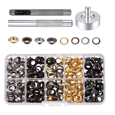 100Pcs 4mm Brass Grommets With Washers & Tool - Small Eyelets For Leather, Fabric, DIY Craft Sewing - View #10