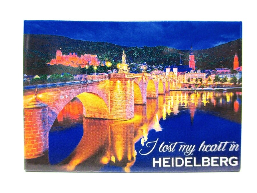 Heidelberg Castle Bridge Photo Magnet Germany 8cm Travel Souvenir