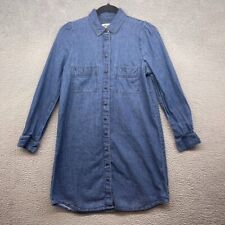 Madewell Womens Dress Blue Chambray Button Down Long Sleeve Collared Size XXS