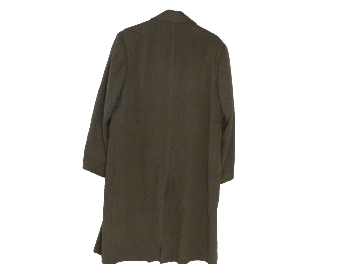 Vintage Rock-Knit Coat XL Mens Green Wool 3 Hidden Button