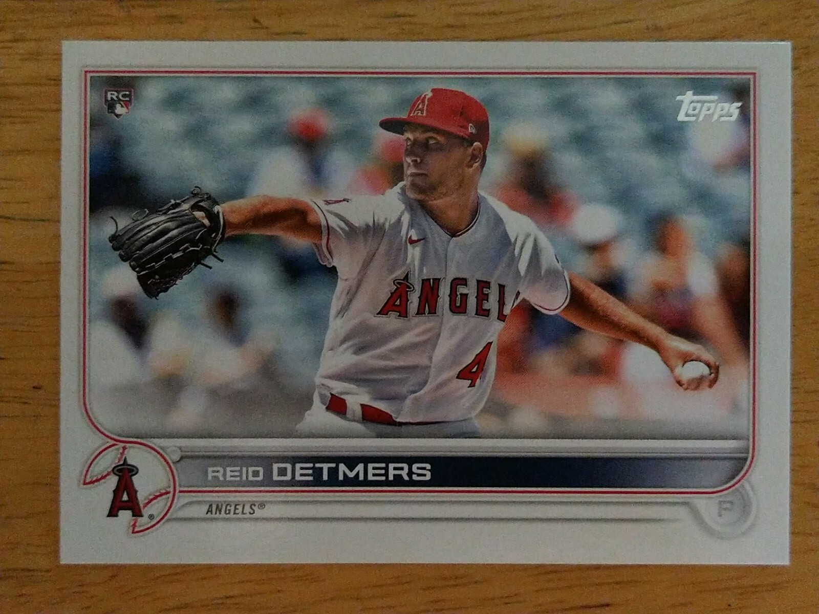 2022 Topps Reid Detmers Rookie Baseball Card #201 Los Angeles Angels