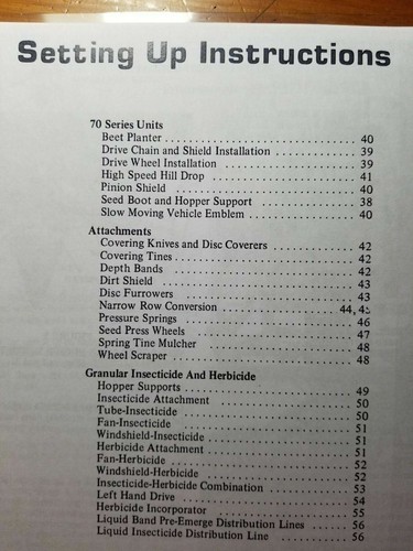 Deutz Allis-Chalmers 70 Series 71 72 73 74 75 Planting Unit Operator Manual 9/77 - Picture 8 of 12