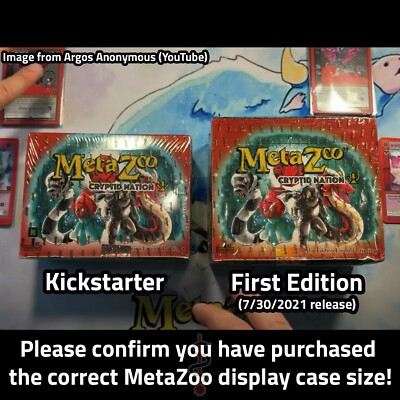 metazoo kickstarter booster box MetaZoo: Cryptid Nation 1st Edition MetaZoo Kickstarter Booster Box Display