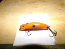 OLD NICE VINTAGE WOODEN #2 LAZY IKE IN GOOD SHAPE-ORANGE
