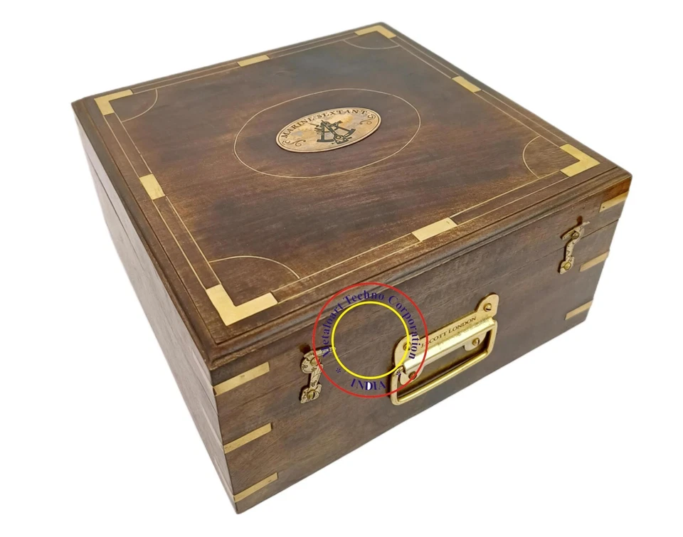 Vintage Working Tamaya Sextant with Wooden Box. Nautical Marine Instrument 4 use - Image 2 of 4