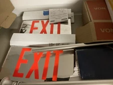 Red Light Up Exit Commercial EXIT COMMERCIAL SIGN