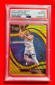 Desmond Bane 2020-21 Select Courtside Gold Wave Prizm #271 Rookie RC GEM PSA 10