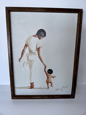 Adam Shields Painting Mother & Child (Nephew B. Firtzgerald) Native American Art