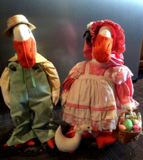 Vintage Country Ducks ~ Perfect for Easter Decor ~ Ma, Pa & Baby