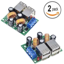DC12V 24V 40V to 5V 5A 4-USB Port Step-down Power Supply Converter Board Module