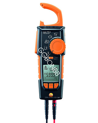 Testo 770-3 Digital Hook Clamp Meter TRMS Wireless FedEx or DHL or UPS