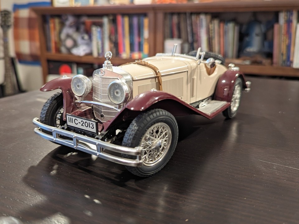 Modèle Réduit Burago 1:18 Mercedes-Benz SSK 1928 - Die-cast Métal - Édition Limitée Avec Boîtier