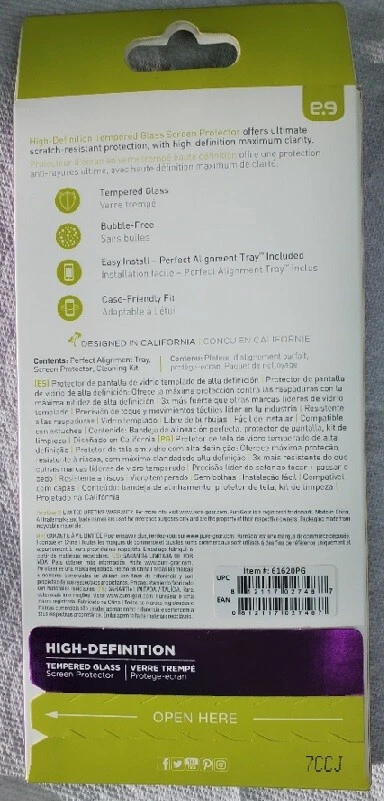 Protector de pantalla de vidrio templado PureGear HD para LG V20 con bandeja de alineación Foto 3 de 3